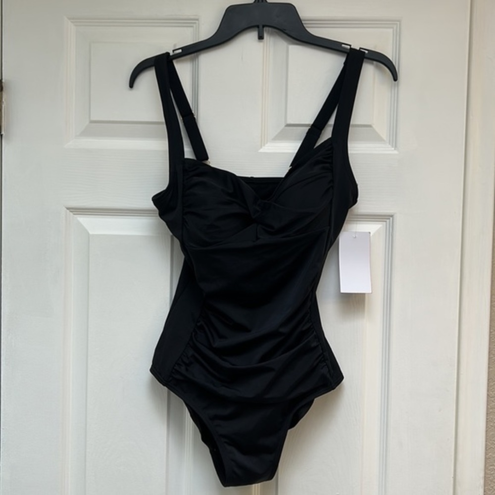 Swimsuits For All V-Neck One Piece Swim Suit-Size 10 NWT